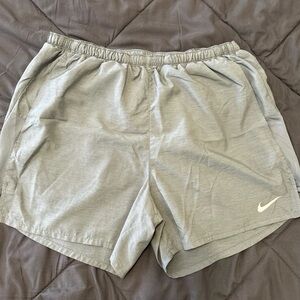 Nike Dri Fit Shrots (Grey With Silver Nike Sign) Size Large